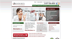 Desktop Screenshot of integrityfinancialservices.com